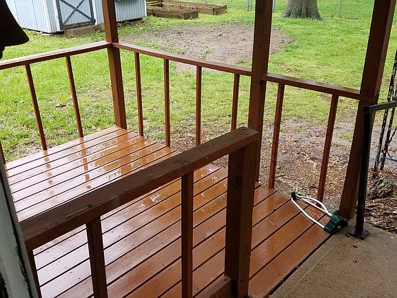 back deck/patio and shed