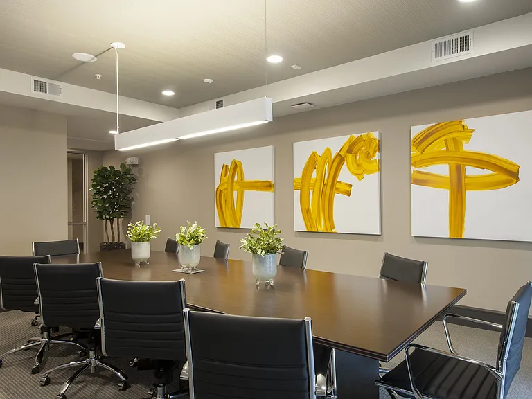 Sleek space for focused meetings.