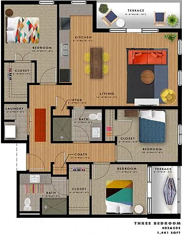 Floor plan 2 C2-B