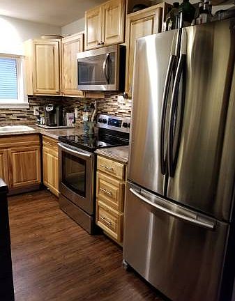 New Cabinets, Glass Backspl