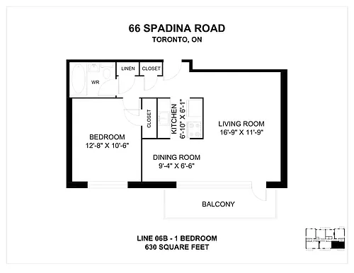 Floor plan 1 Bedroom