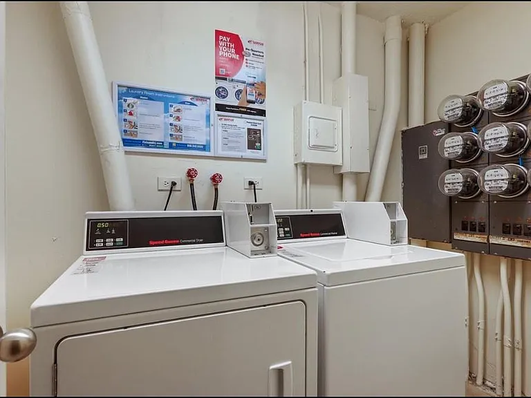 App or coin operated laundry on each floor.