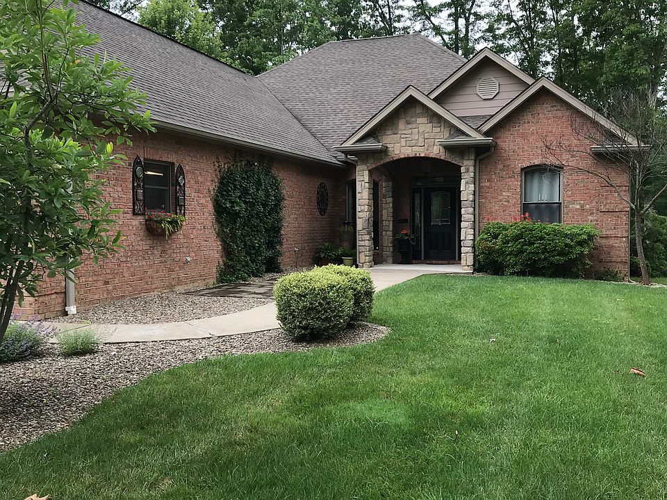 Brick home, single story