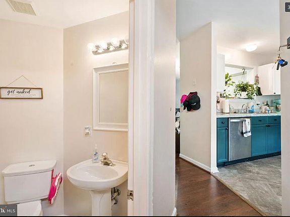 Entrance left half bath top left kitchen