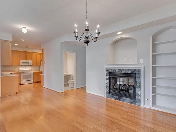 Kitchen, nook & powder room, seen from family room