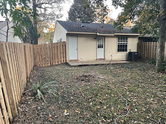 Fully fenced backyard