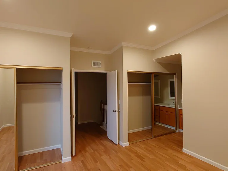 Master Bedroom, showing closets and with access to Vanity and master bath.