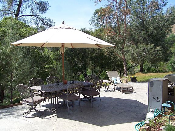Back patio overlooking river