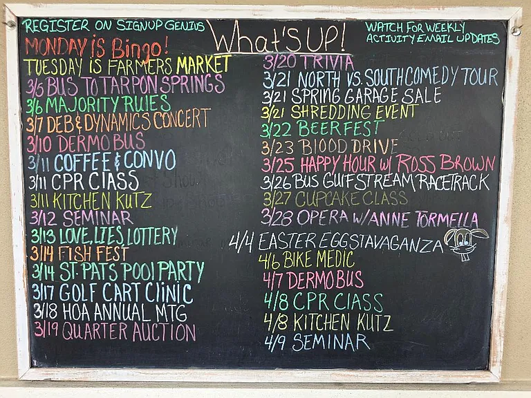 Village Walk March and April Activities
