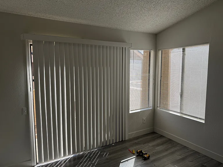 new blinds to keep things cool.