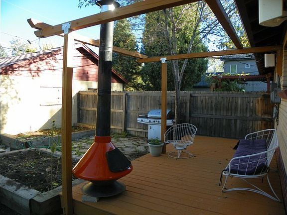 back deck/garden area