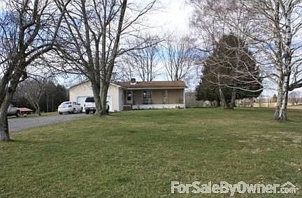 Front of House
						:
						Mature White Birch Trees and Crabtree