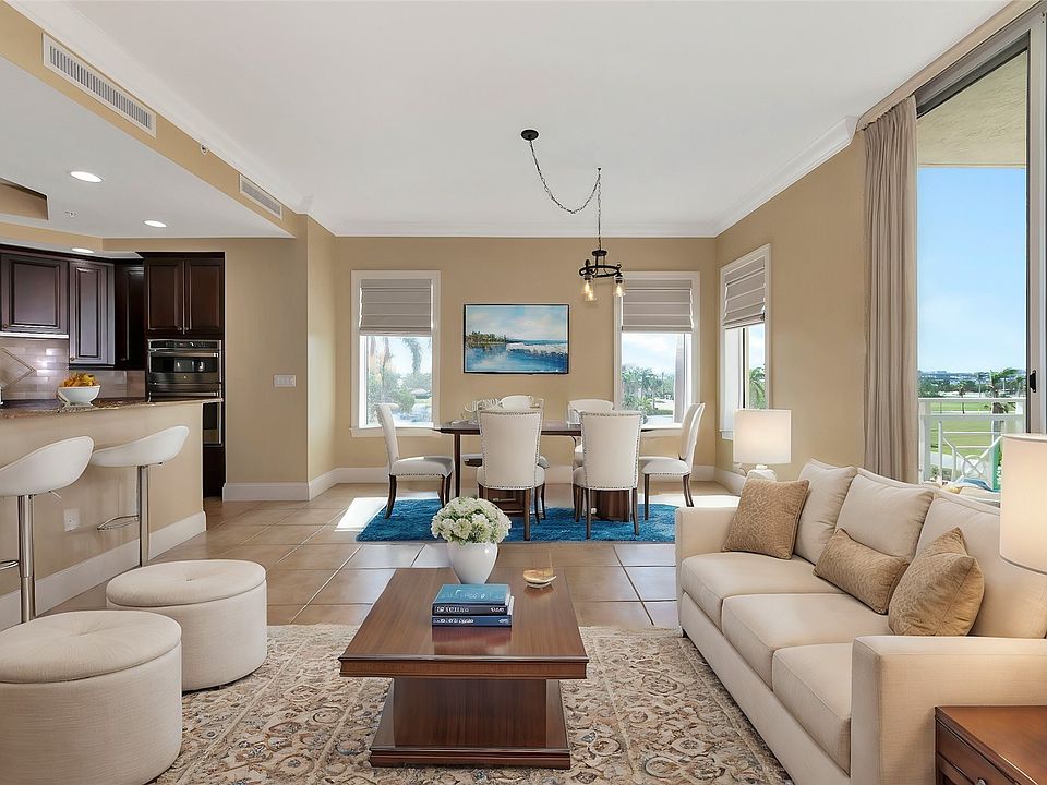 Living room adjacent to kitchen