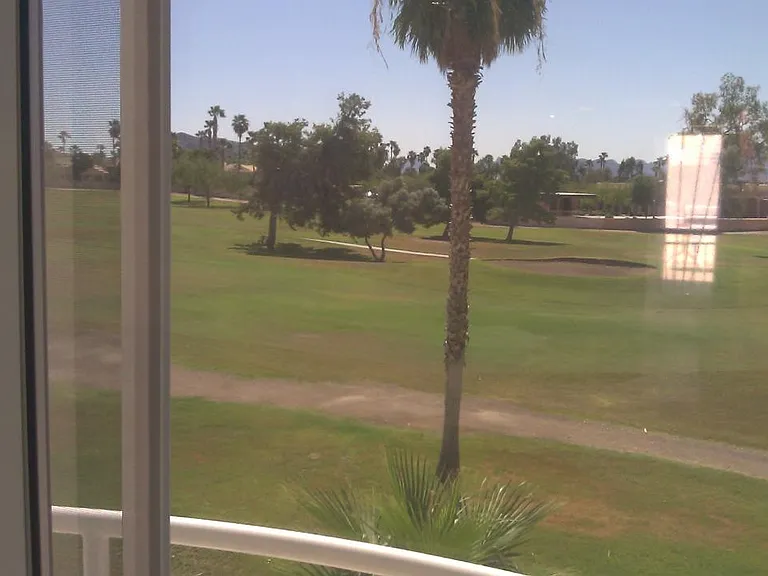 Located on a golf course