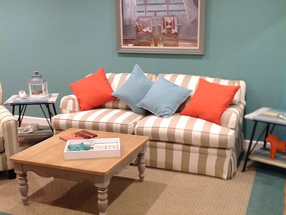 Living room big enough for sofa sleeper.