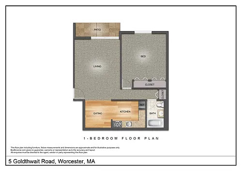 Floor plan One Bedroom