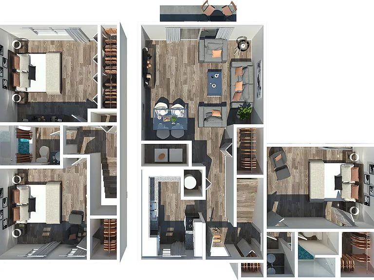 3 Bedroom 3 Bedroom