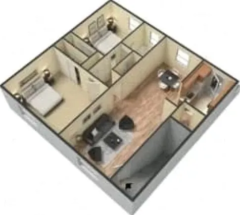 MH 2 BR Floor Plan MH 2 BR Floor Plan