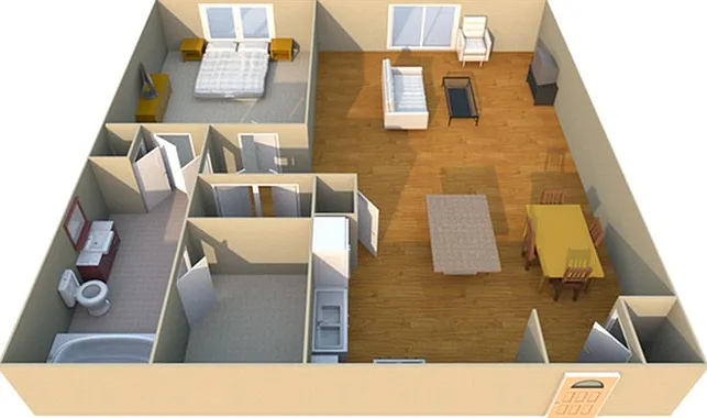 1 Bedroom Floorplan 1 Bedroom Floorplan