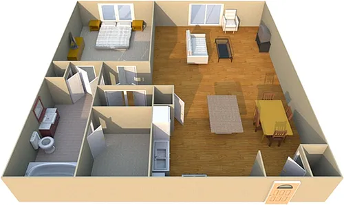 Floor plan West Chase Lofts