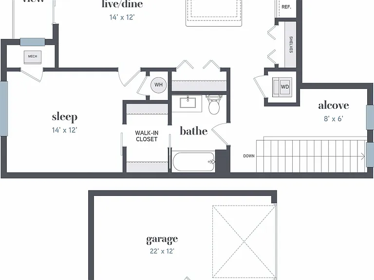 Floor Plan A2 | High Bluff Townhomes | Apartments in Grafton, WI Floor Plan A2 | High Bluff Townhomes | Apartments in Grafton, WI