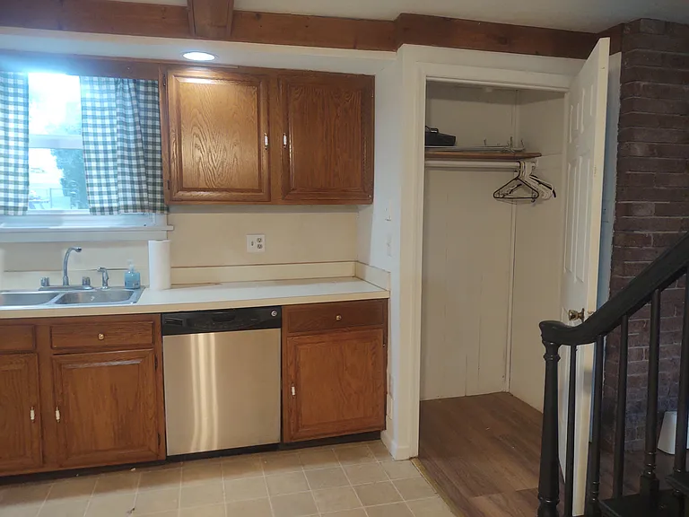 Storage closet in kitchen.