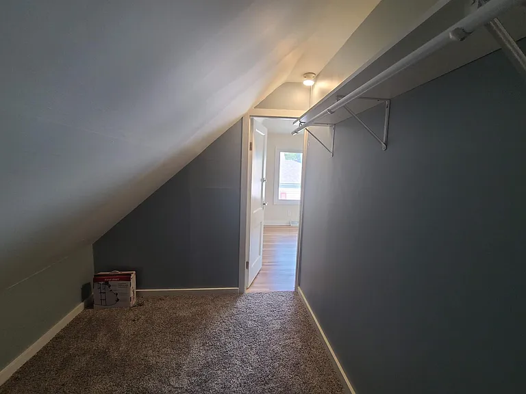 Upstairs master bedroom closet