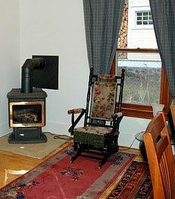 living room with gas fire
