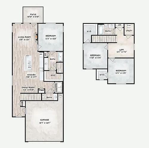 Floor plan Fairmont B - Fairmont B
