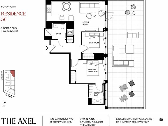 2nd image of 545 Vanderbilt Ave APT 3C