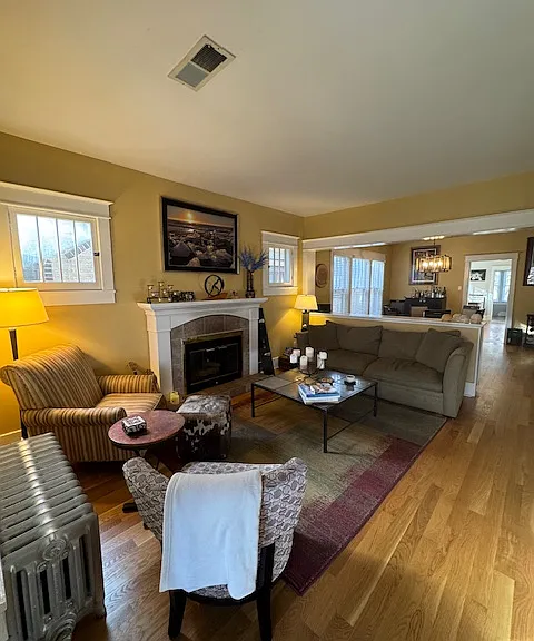 Living Room with Gas Fireplace