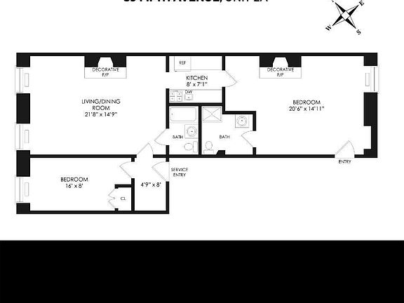 2nd image of 59 5th Ave APT 2A