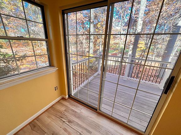 sliding doors to the deck