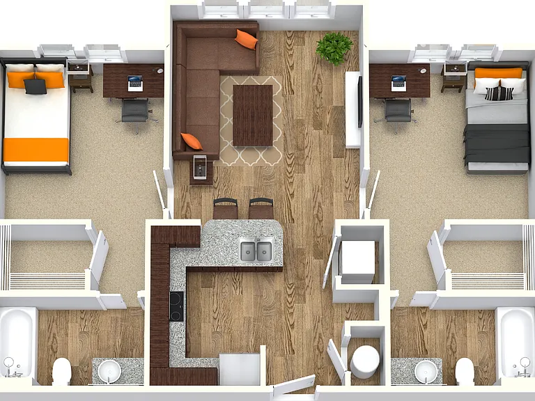 2 Bed - 2 Bath 2 Bed - 2 Bath