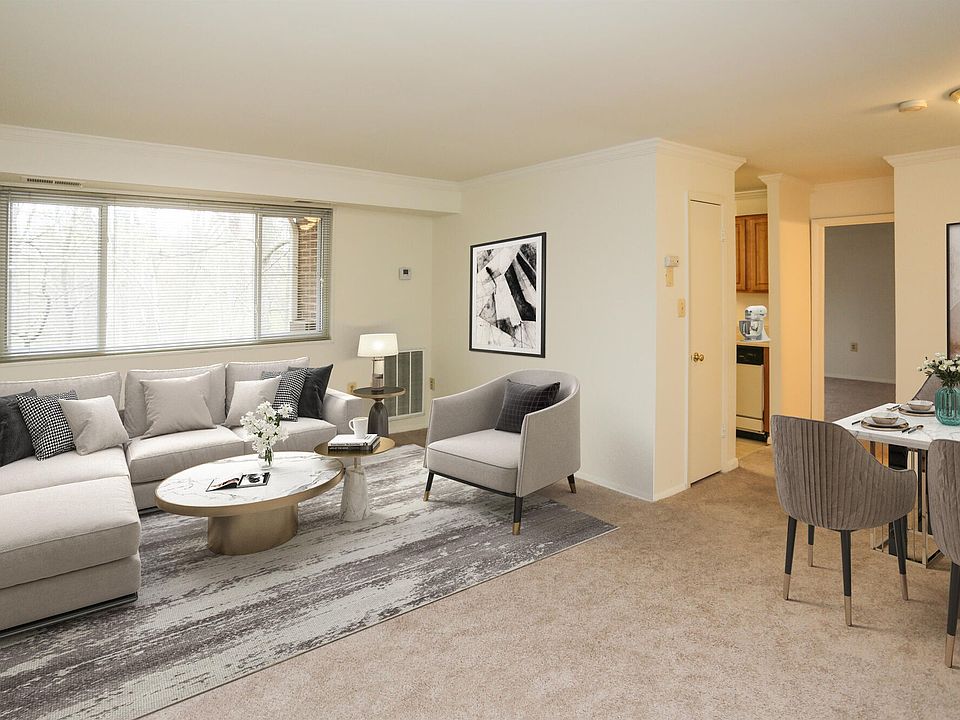 Furnished Living Room Den Villages of Gaithersburg Apartments MD Maryland Building Internal Home
