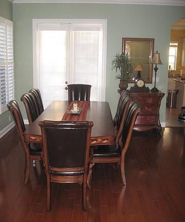 Custom Wood floors/ Dining room