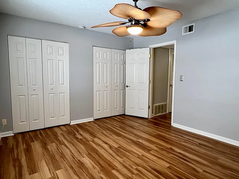 Large bedroom with double closets