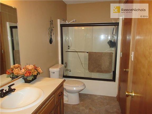 Hall bath also has access to the master bedroom.