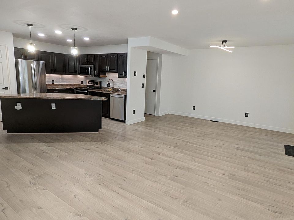 Open kitchen and living space