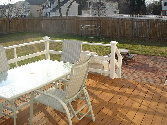 Backyard - Deck and Brick Patio