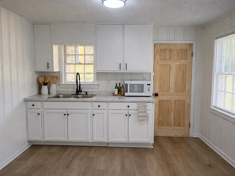 Updated kitchen with efficient layout