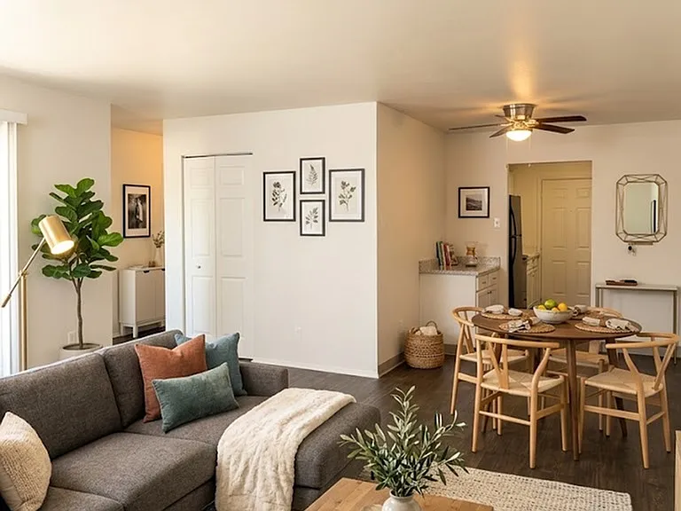 Living and Dining Area _ Sunridge Apartment Homes, Englewood, CO