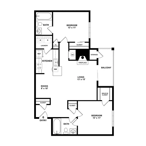 Floor plan Chase - B2A Market Rate