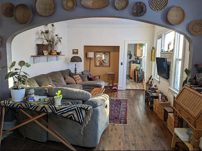 View into living room from front door