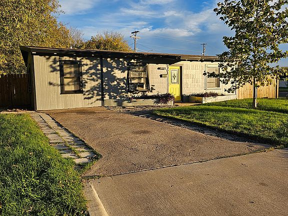 Front of the house with driveway