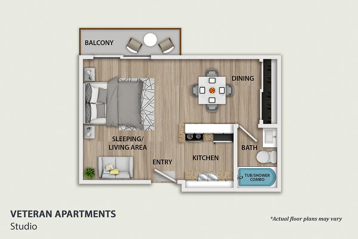 Floor plan Studio