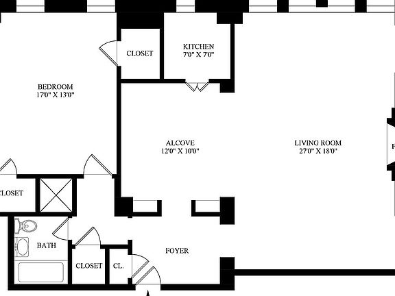 5th image of 350 W 57th St APT 10D