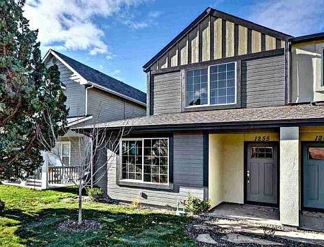 Front of house, end unit.