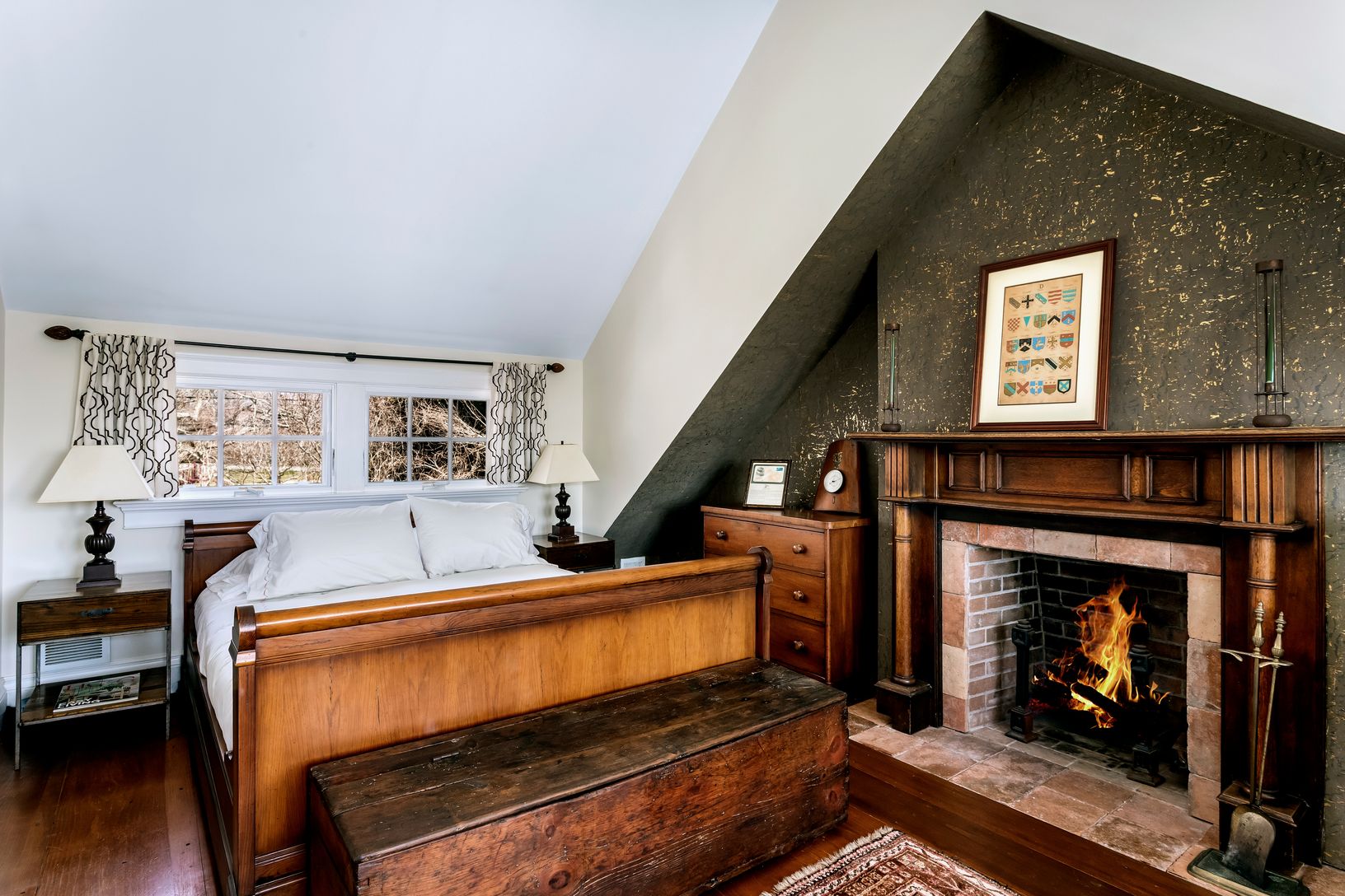  En-suite Bedroom 2 with Fireplace