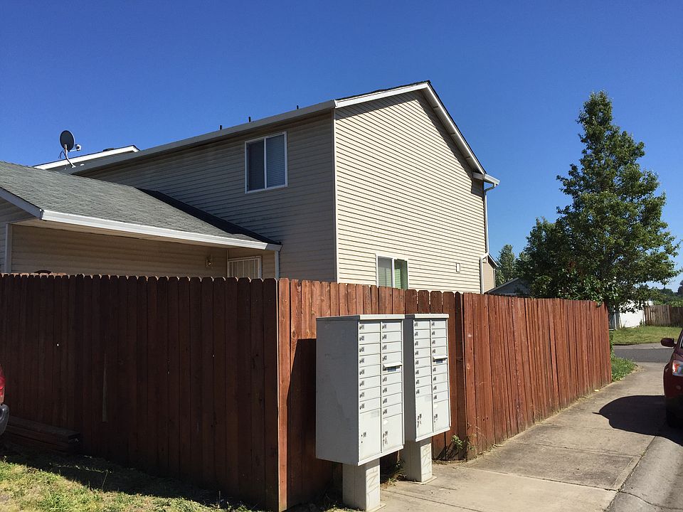 Fenced backyard